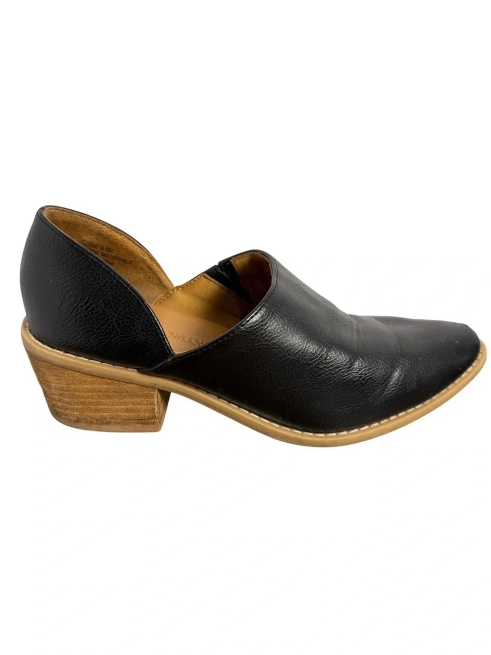 Cynthia Rowley Eddie Black Faux Leather Cutout Ankle Booties‎ 8.5